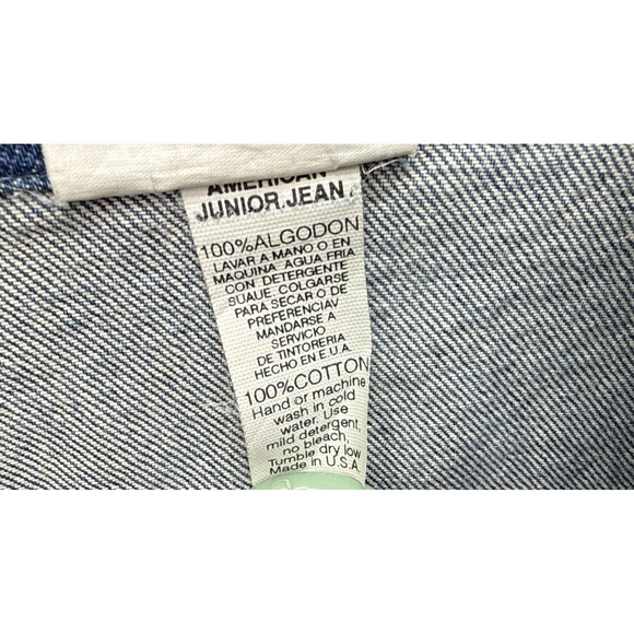 VTG Blue Jean Denim Vest Patchwork Denim Floral‎ Lace Handcrafted Boho Cottage - Picture 5 of 8